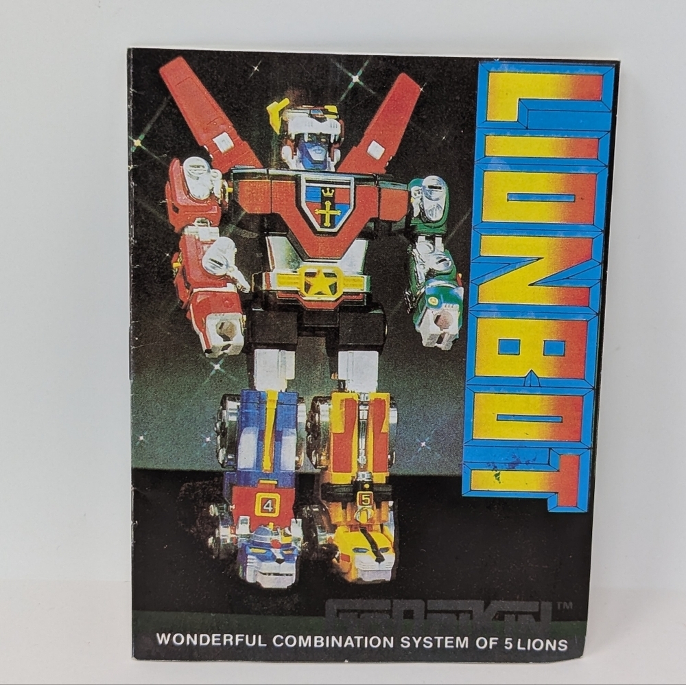 Lionbot Voltron Vintage Booklet Instructions